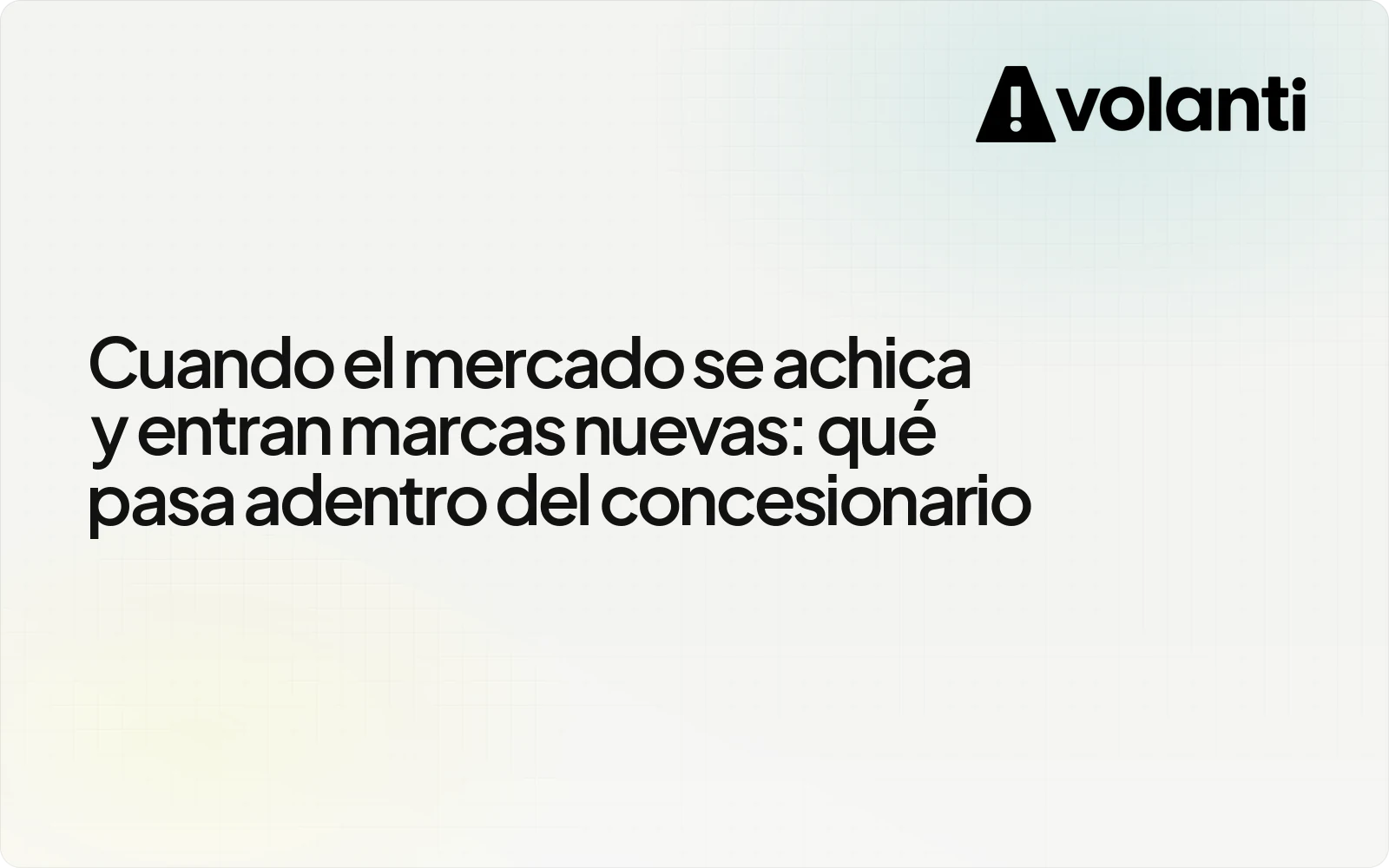 Cuando el mercado se achica y entran marcas nuevas: qué pasa adentro del concesionario